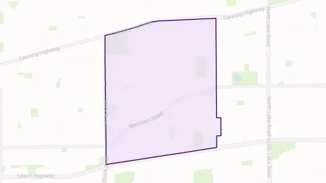 Melville Area Boundary Map