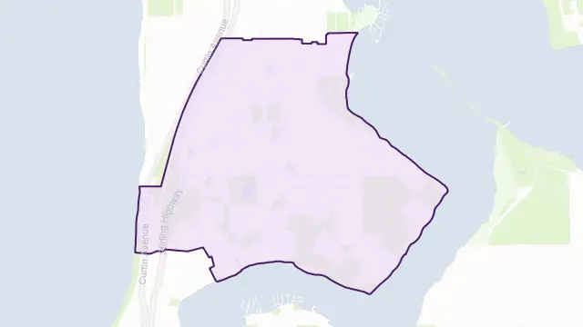 Mosman Park Area Boundary Map