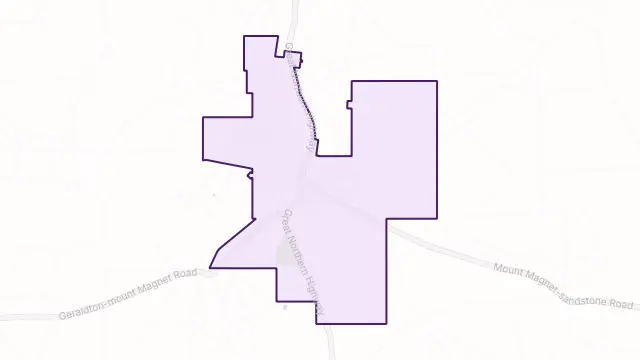 Mount Magnet Area Boundary Map