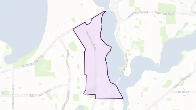 Mount Pleasant Area Boundary Map