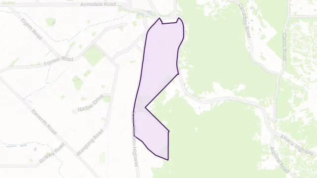 Mount Richon Area Boundary Map