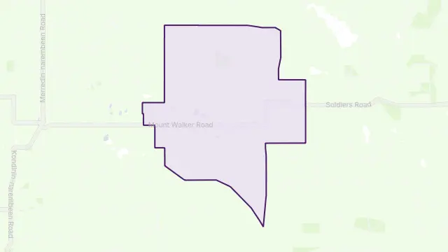 Mount Walker Area Boundary Map