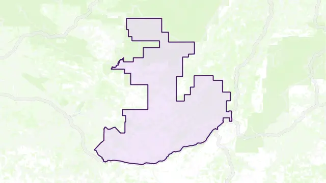 Mueller Ranges Area Boundary Map