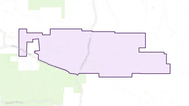 Mulga Downs Area Boundary Map