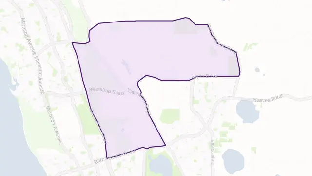 Neerabup Area Boundary Map