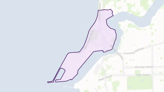 North Fremantle Area Boundary Map
