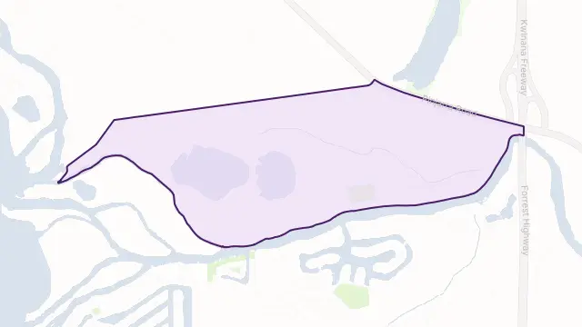 North Yunderup Area Boundary Map
