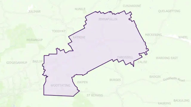 Northam Area Boundary Map