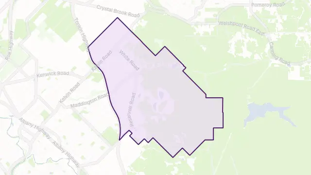 Orange Grove Area Boundary Map