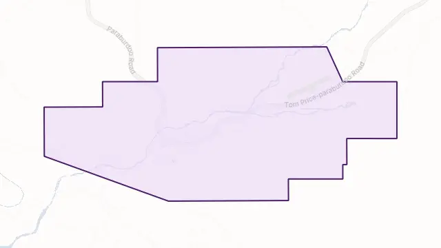 Paraburdoo Area Boundary Map