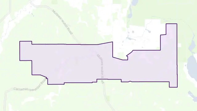 Perenjori Area Boundary Map