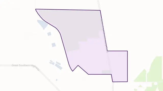 Pinwernying Area Boundary Map