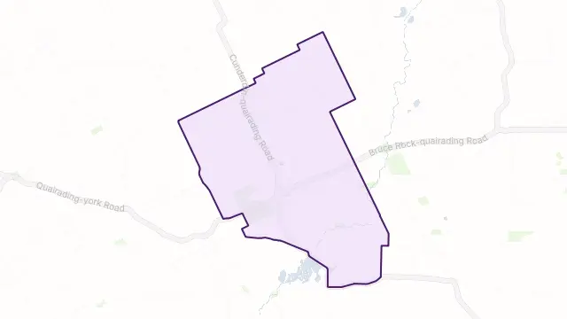 Quairading Area Boundary Map