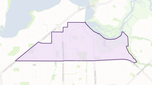 Riverton Area Boundary Map