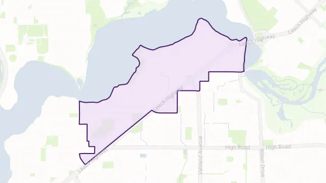 Shelley Area Boundary Map