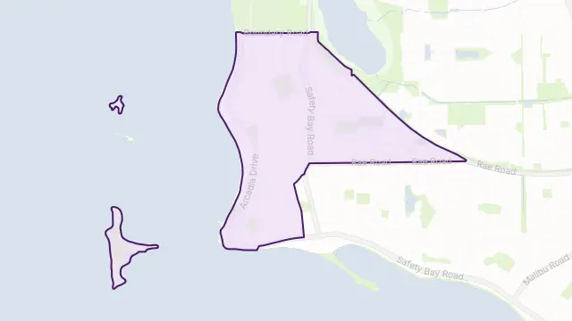 Shoalwater Area Boundary Map