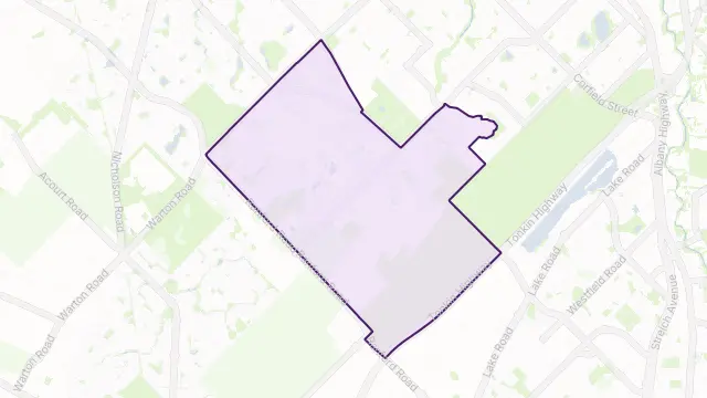 Southern River Area Boundary Map