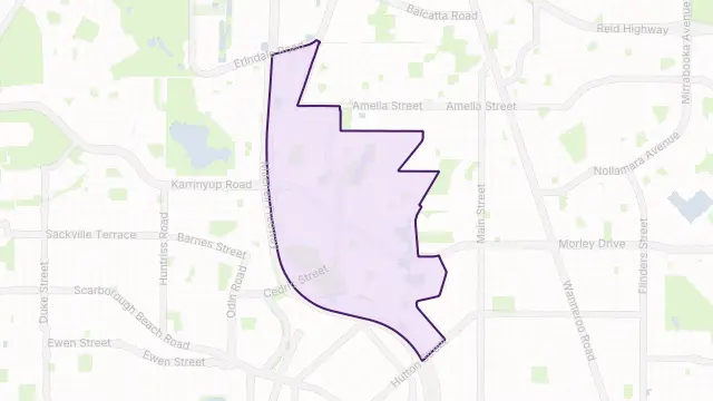 Stirling Area Boundary Map