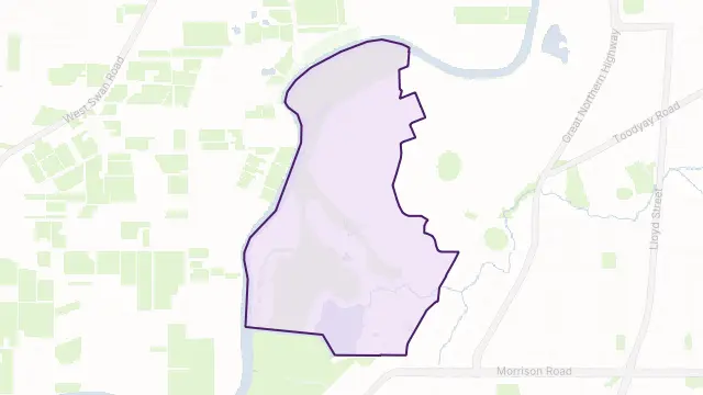 Viveash Area Boundary Map