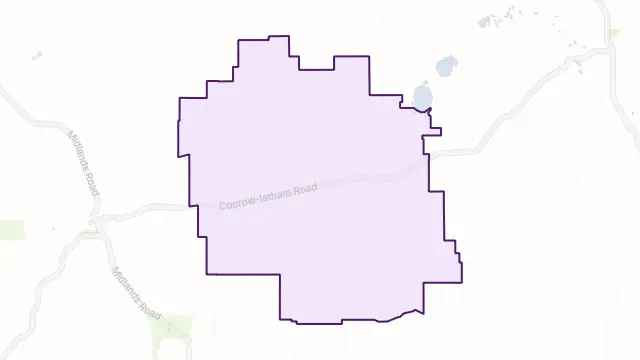 Waddy Forest Area Boundary Map