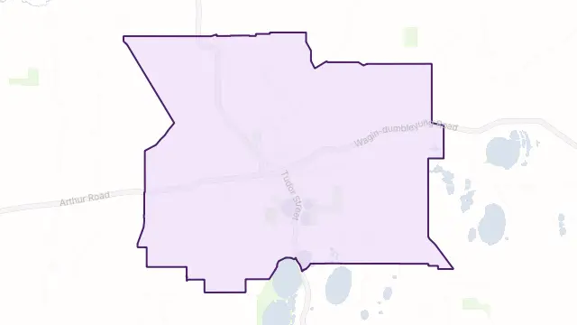 Wagin Area Boundary Map