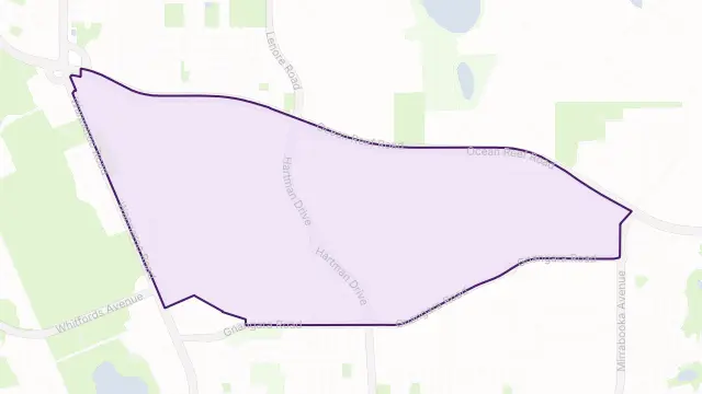 Wangara Area Boundary Map
