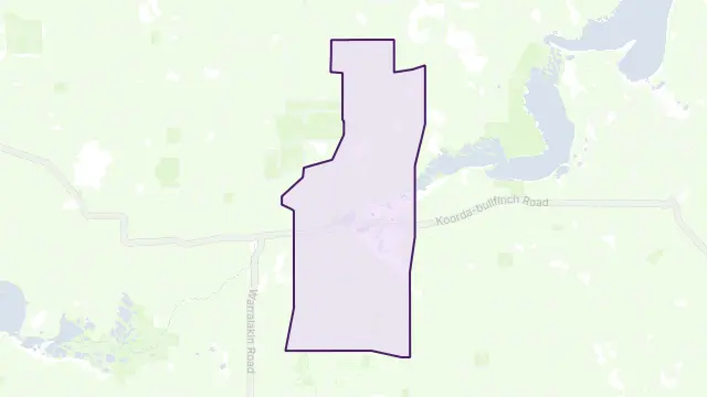 Warrachuppin Area Boundary Map
