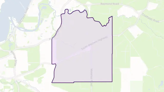Waterloo Area Boundary Map