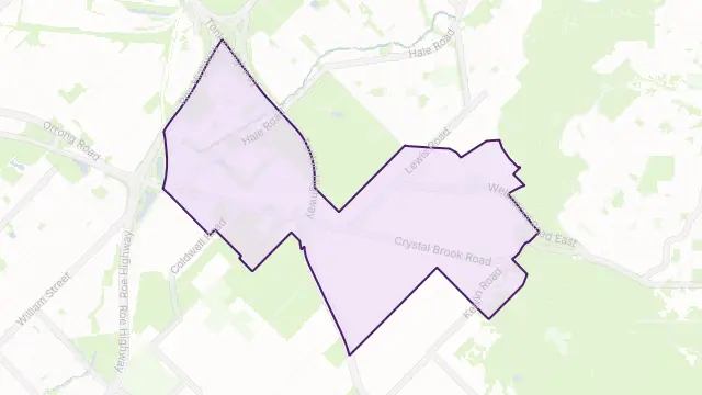Wattle Grove Area Boundary Map