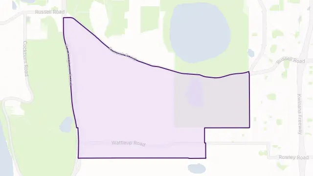 Wattleup Area Boundary Map