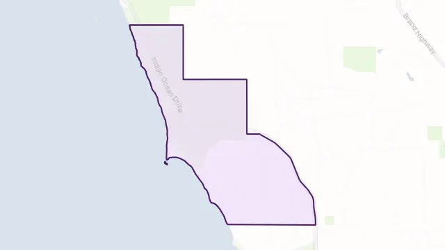 Wedge Island Area Boundary Map