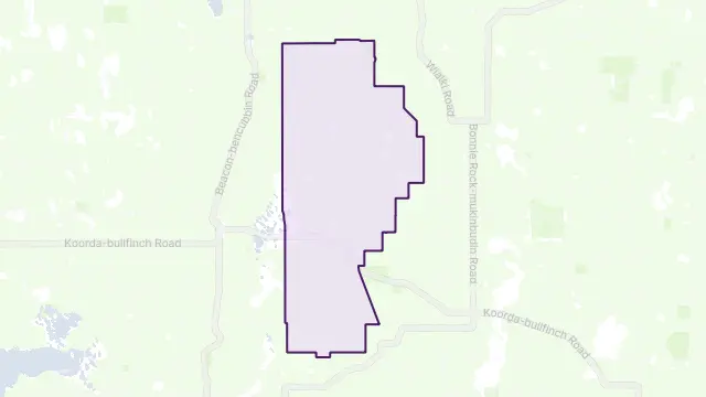 Welbungin Area Boundary Map