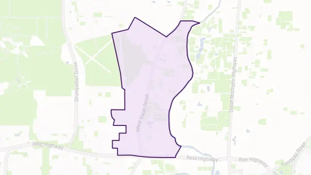 West Swan Area Boundary Map