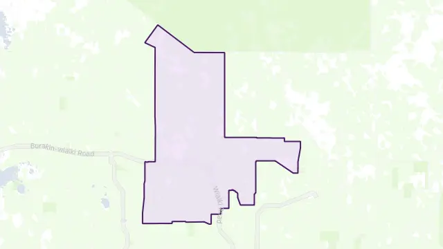 Wialki Area Boundary Map