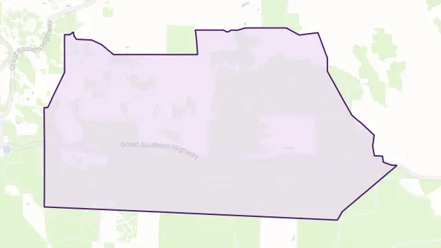 Woottating Area Boundary Map