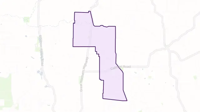 Yarawindah Area Boundary Map